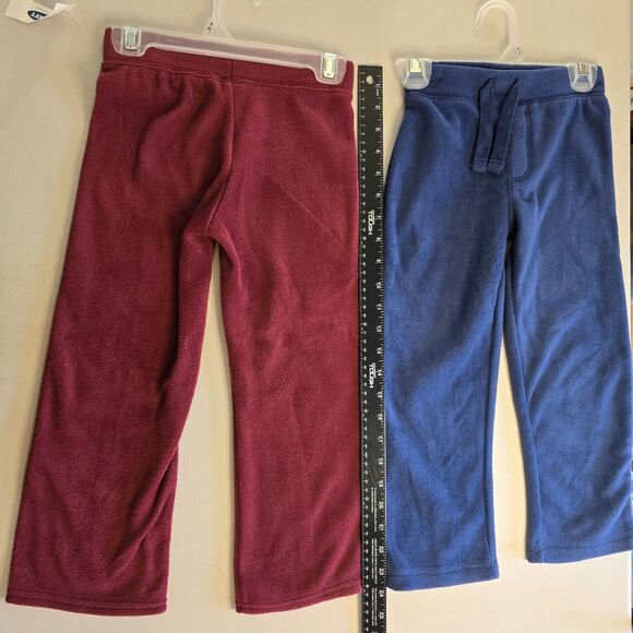 Old Navy Outfit Toddler 4T Blue Green Burgundy Fleece 1/3 Zip Top & 2 Pants NWT - Picture 15 of 16